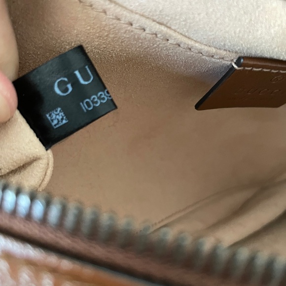 Gucci Marmont Diagonal Small Bag - Brown/Cognac - Picture 12 of 15